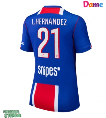 Paris Saint-Germain Lucas Hernandez #21 Replika Hjemmebanetrøje Dame 2026-27 Kortærmet